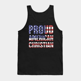 Proud American Christian | Patriotic Design Tank Top